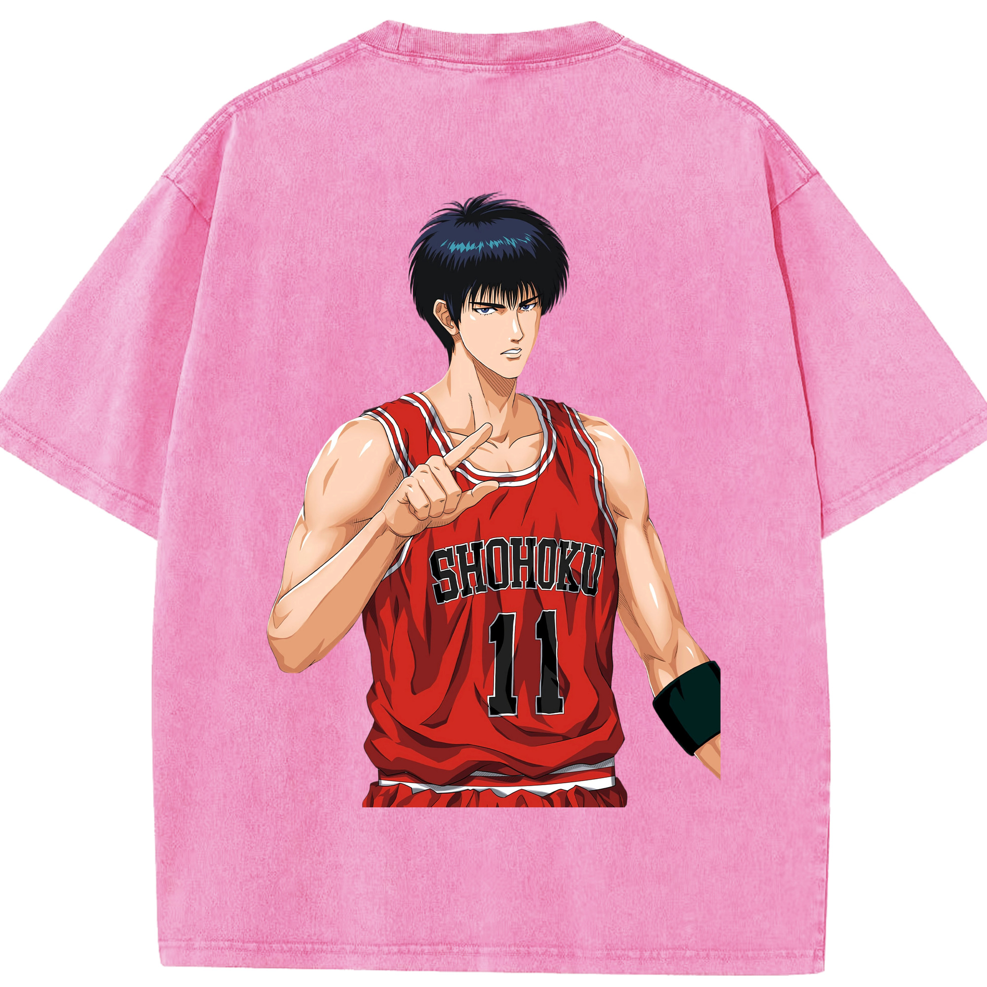 （画像用） SLAM DUNK／スラムダンク 綿100% ヴィンテージ風 半袖Tシャツ（背面プリント）
